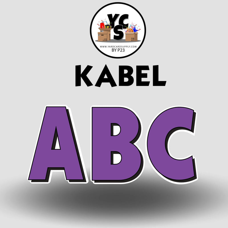 KABEL 23 Inch SOLID ALPHABET Set