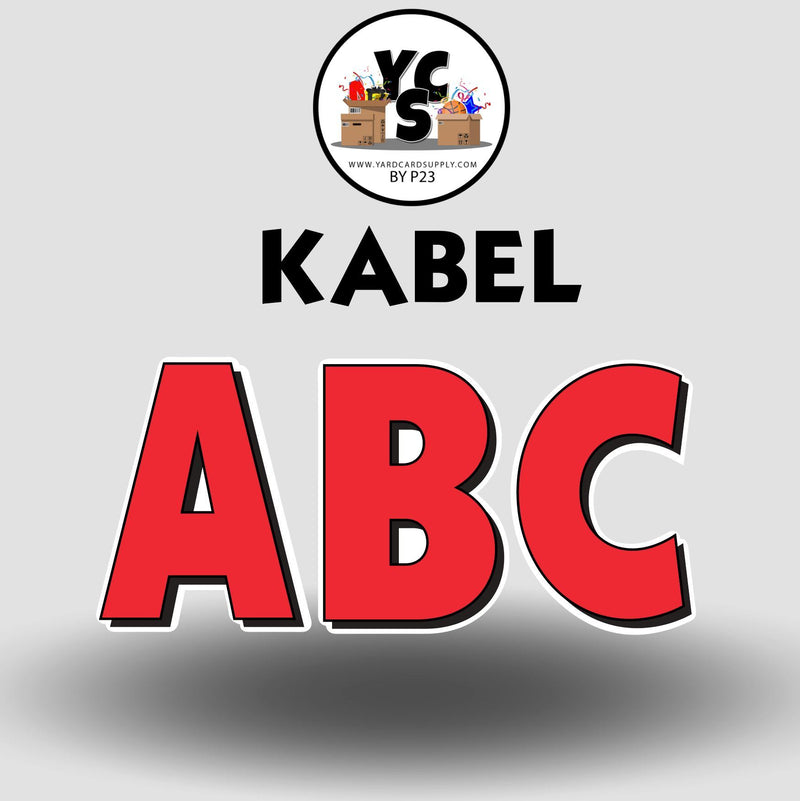 KABEL 23 Inch SOLID ALPHABET Set