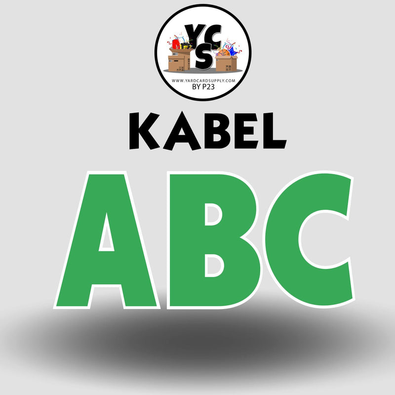 KABEL 23 Inch SOLID ALPHABET Set