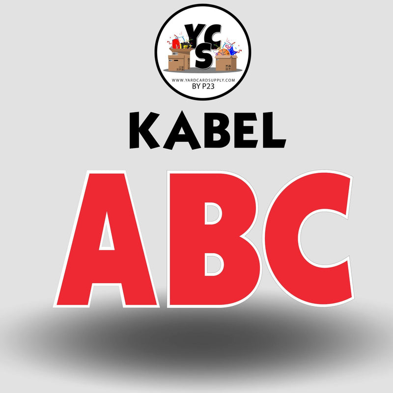KABEL 23 Inch SOLID ALPHABET Set