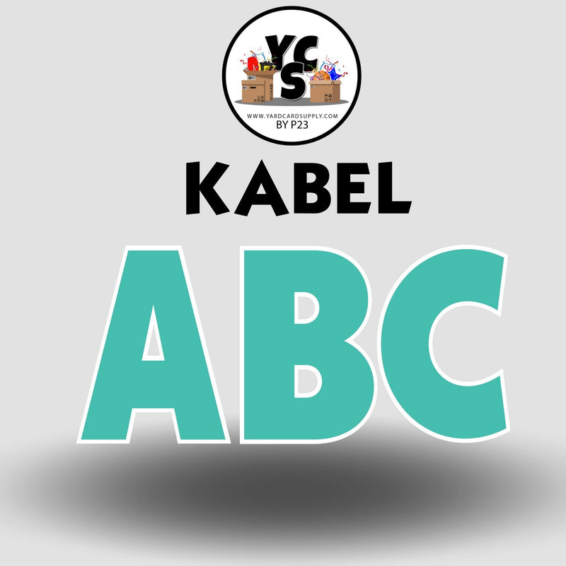 KABEL 23 Inch SOLID ALPHABET Set