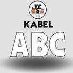 KABEL 23 Inch SOLID ALPHABET Set