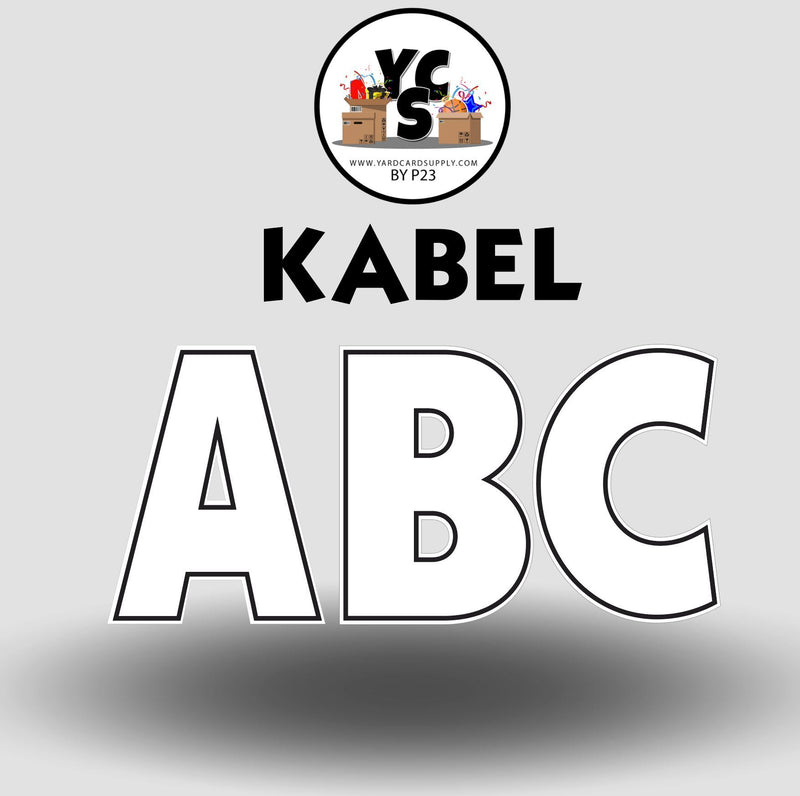 KABEL 23 Inch SOLID ALPHABET Set