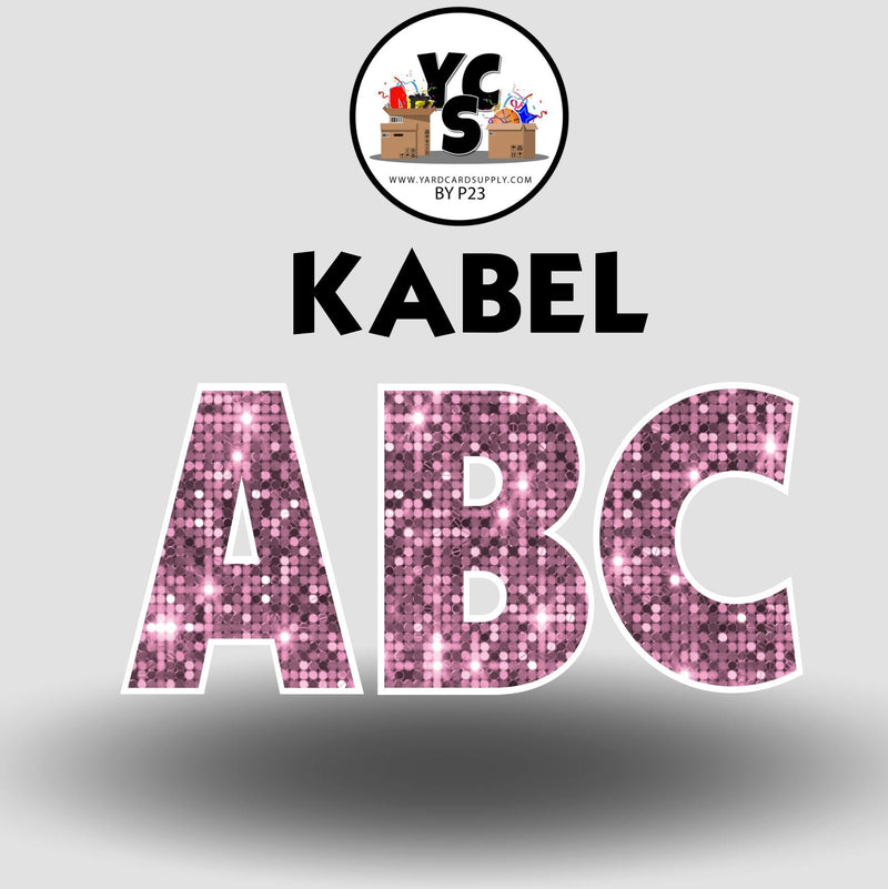 KABEL 23 Inch SPARKLE ESSENTIAL LETTER & NUMBER Set