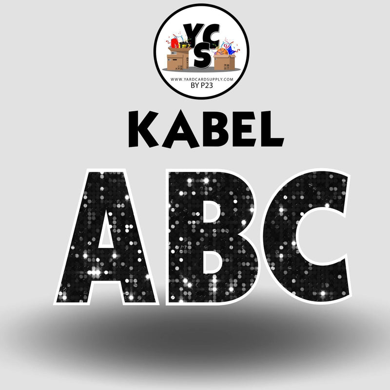 KABEL 23 Inch SPARKLE ESSENTIAL LETTER & NUMBER Set