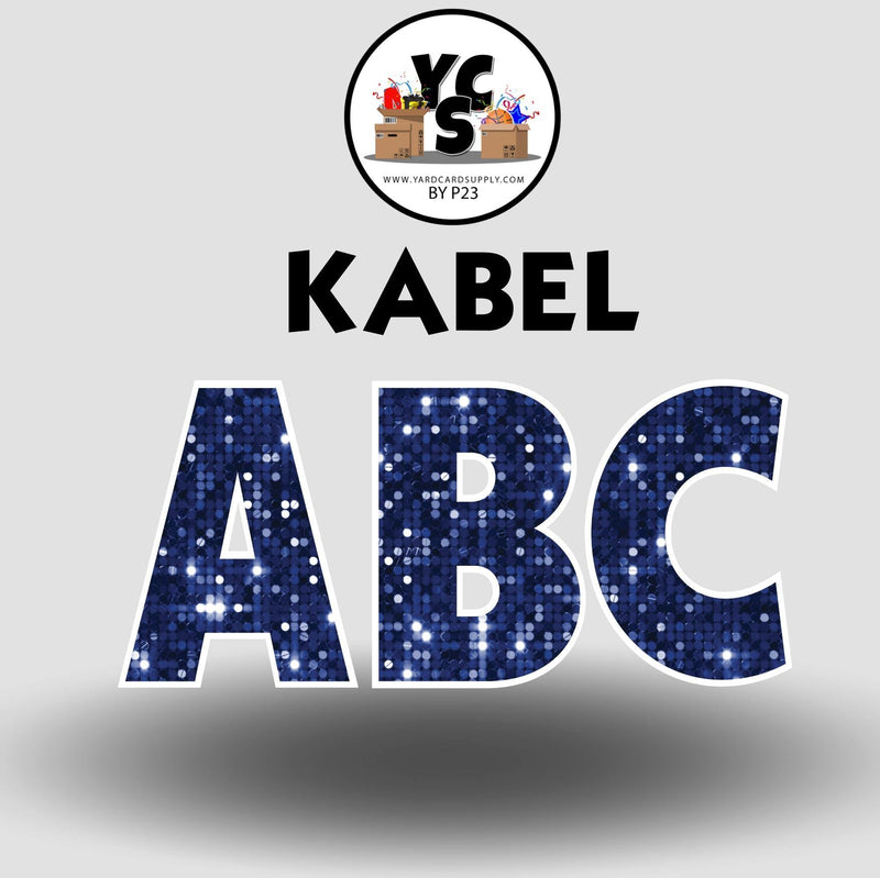 KABEL 23 Inch SPARKLE ESSENTIAL LETTER & NUMBER Set