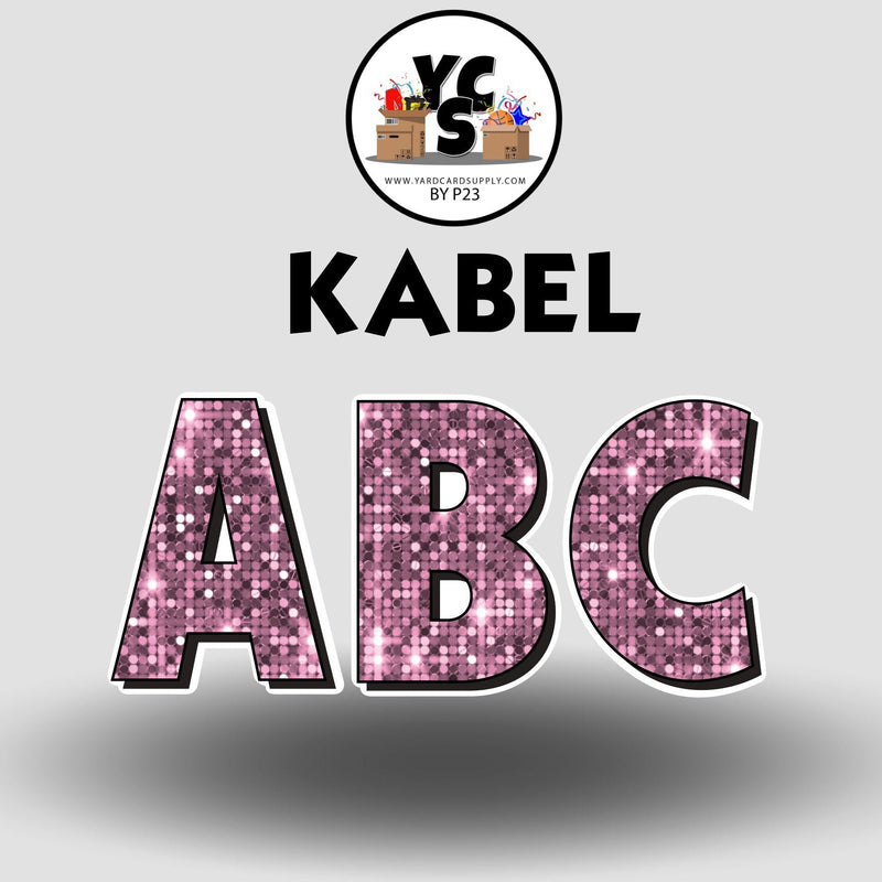 KABEL 23 Inch SPARKLE VOWEL Set