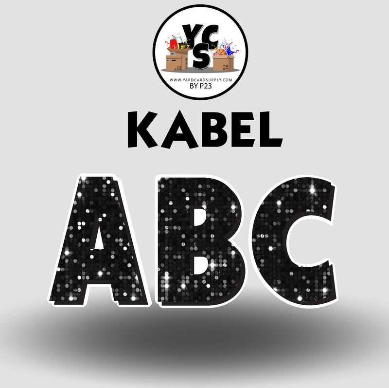 KABEL 23 Inch SPARKLE ESSENTIAL LETTER & NUMBER Set