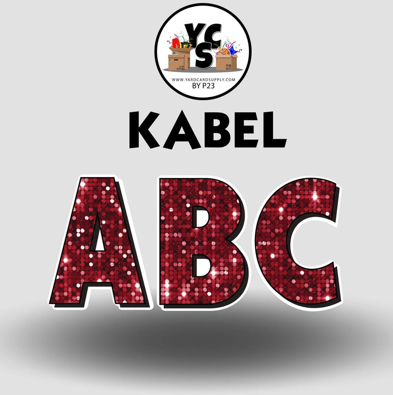 KABEL 18 Inch SPARKLE ALPHABET Set