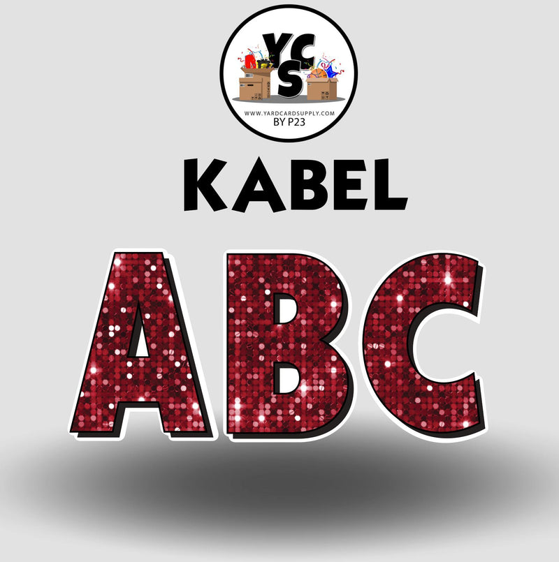 KABEL 23 Inch SPARKLE ALPHABET Set