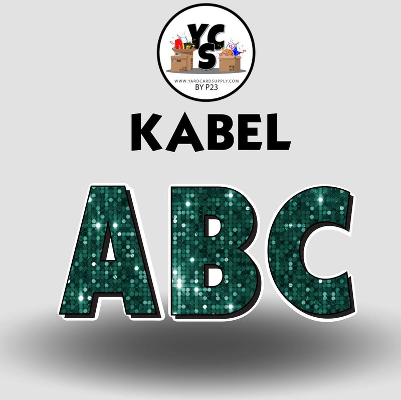 KABEL 23 Inch SPARKLE ESSENTIAL LETTER & NUMBER Set