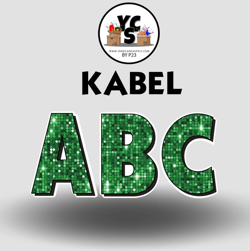 KABEL 18 Inch SPARKLE ALPHABET Set