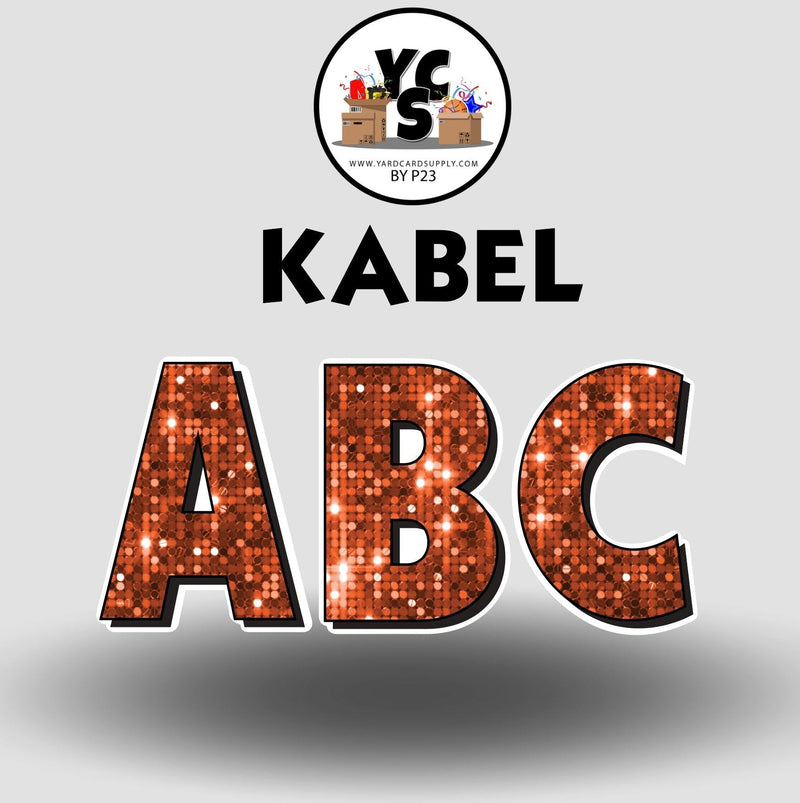 KABEL 23 Inch SPARKLE VOWEL Set