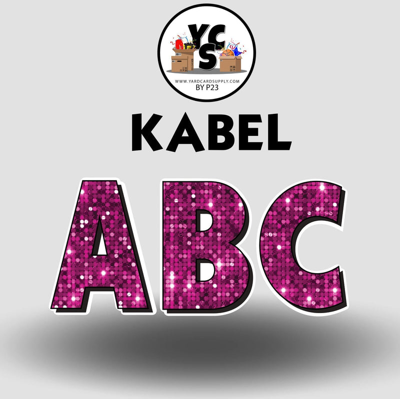 KABEL 23 Inch SPARKLE ESSENTIAL LETTER & NUMBER Set