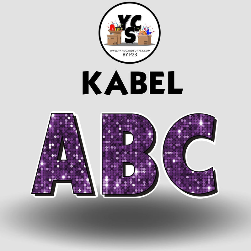 KABEL 18 Inch SPARKLE ALPHABET Set