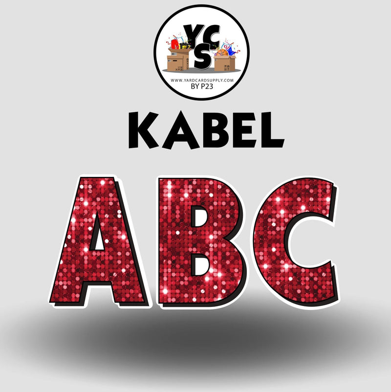 KABEL 23 Inch SPARKLE ESSENTIAL LETTER & NUMBER Set