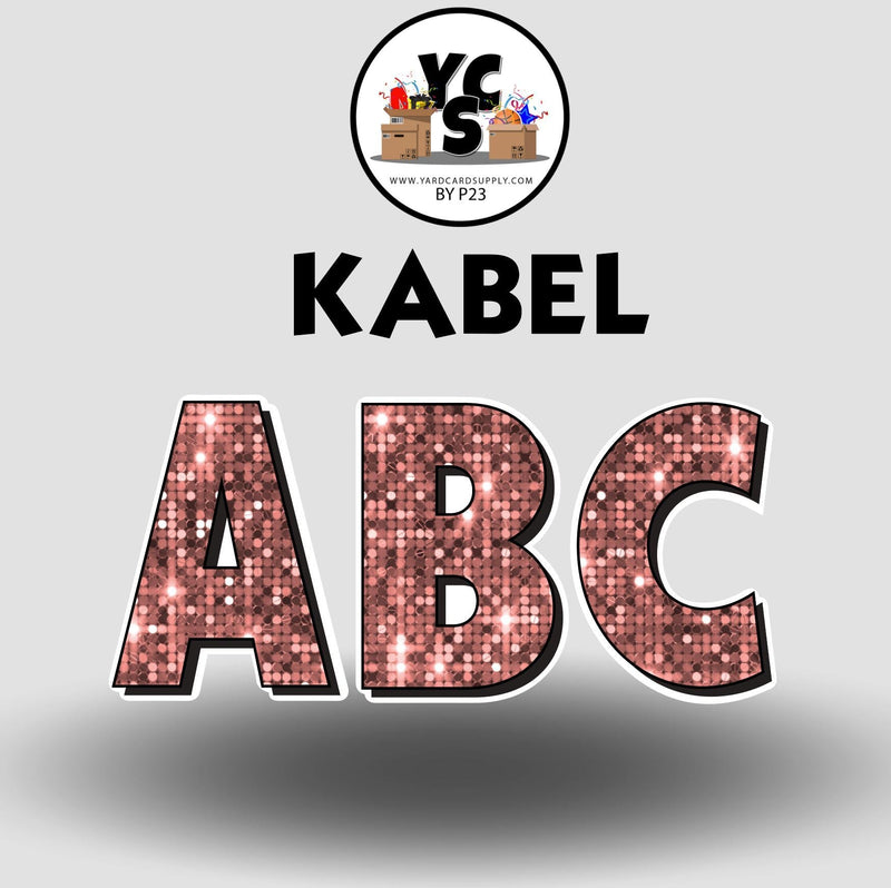 KABEL 23 Inch SPARKLE ESSENTIAL LETTER & NUMBER Set