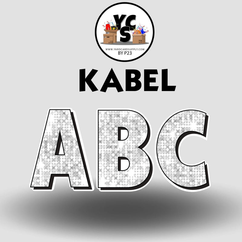 KABEL 23 Inch SPARKLE ESSENTIAL LETTER & NUMBER Set