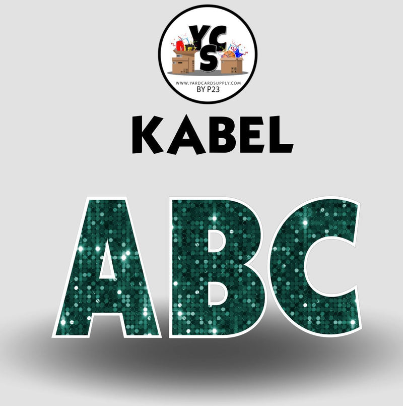 KABEL 23 Inch SPARKLE VOWEL Set
