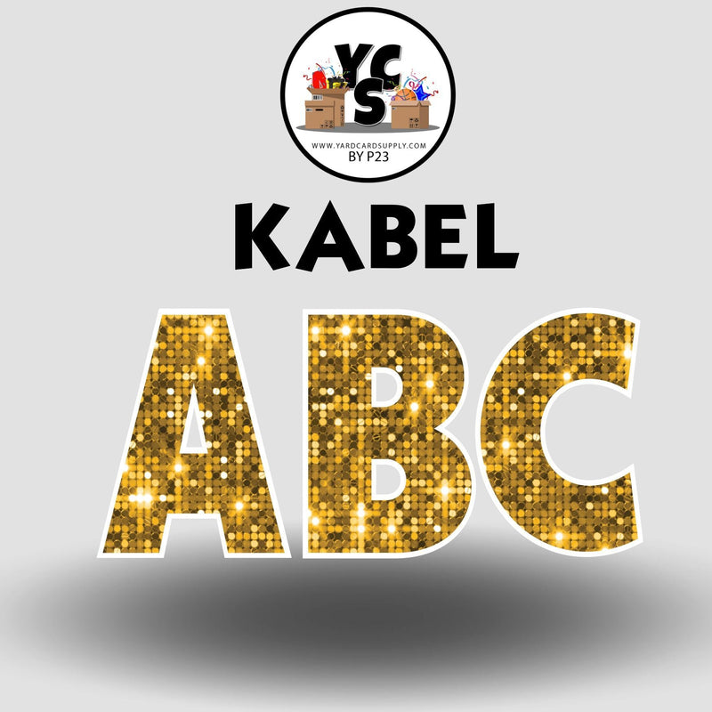 KABEL 18 Inch SPARKLE ALPHABET Set