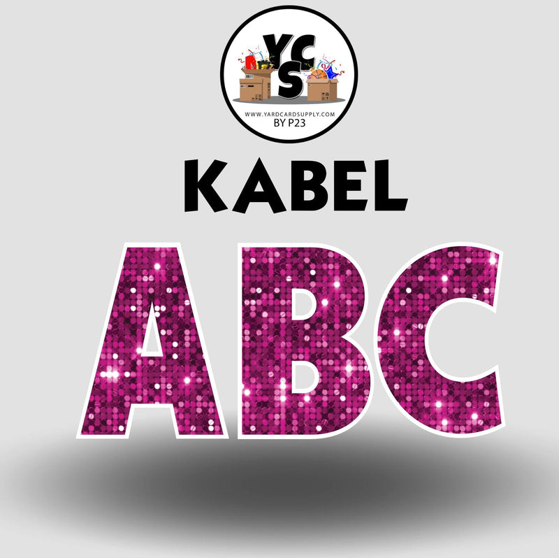 KABEL 18 Inch SPARKLE ALPHABET Set