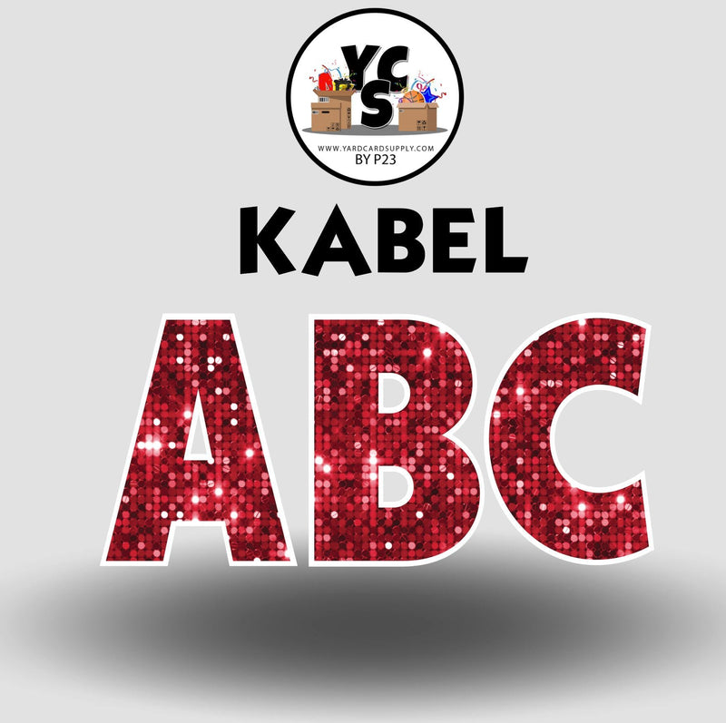 KABEL 18 Inch SPARKLE ALPHABET Set