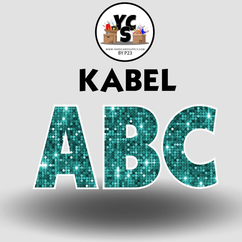 KABEL 23 Inch SPARKLE ESSENTIAL LETTER & NUMBER Set