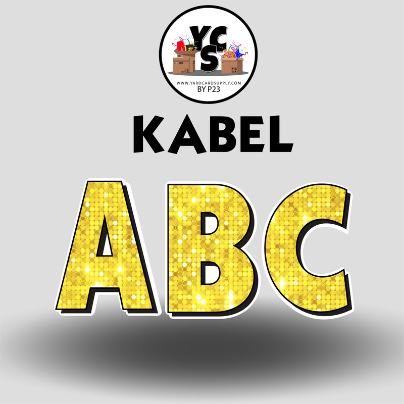 KABEL 23 Inch SPARKLE VOWEL Set
