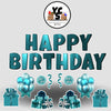 Birthday and Mixed Flair Set - Winter - Metallic Teal - All Fonts