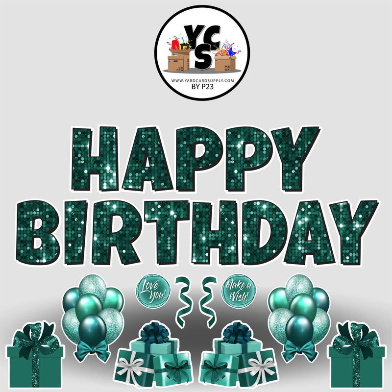 Birthday and Mixed Flair Set - Evergreen - Lucky Guy