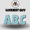 LUCKY GUY 18 Inch GLITTER  Vowel & Consonant Set