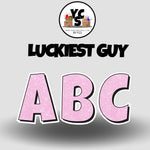 LUCKY GUY 18 Inch GLITTER  Vowel & Consonant Set