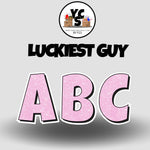 LUCKY GUY 18 Inch GLITTER  ESSENTIAL LETTER & NUMBER Set