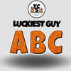 LUCKY GUY 23 Inch GLITTER ALPHABET Set