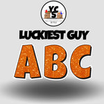 LUCKY GUY 23 Inch GLITTER ALPHABET Set