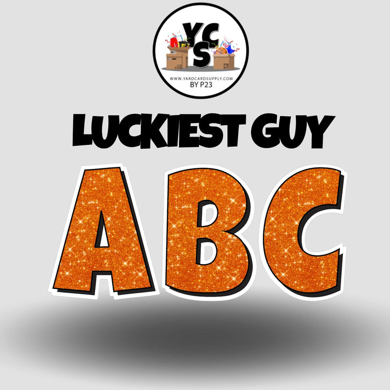LUCKY GUY 23 Inch GLITTER ALPHABET Set