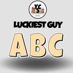 LUCKY GUY 18 Inch SOLID ALPHABET Set