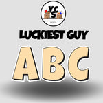 LUCKY GUY 18 Inch SOLID Vowel & Consonant Set