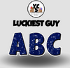 LUCKY GUY 18 Inch GLITTER  ALPHABET Set