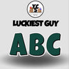 LUCKY GUY 18 Inch SOLID Vowel & Consonant Set