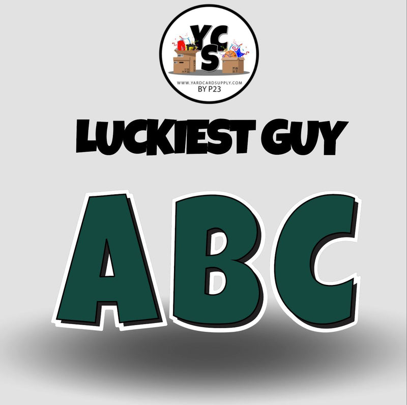 LUCKY GUY 18 Inch SOLID Vowel & Consonant Set