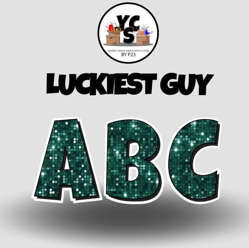 LUCKY GUY 18 Inch SPARKLE ESSENTIAL LETTER & NUMBER Set