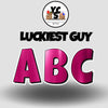 LUCKY GUY 23 Inch SPECIALTY PRINT ESSENTIAL LETTER & NUMBER Set