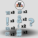 LUCKY GUY 23 Inch GLITTER PUNCTUATION ESSENTIALS
