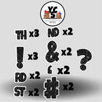 LUCKY GUY 23 Inch GLITTER PUNCTUATION ESSENTIALS