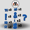 LUCKY GUY 23 Inch GLITTER PUNCTUATION ESSENTIALS