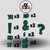 LUCKY GUY 23 Inch GLITTER PUNCTUATION ESSENTIALS