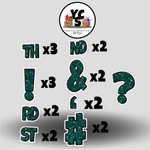 LUCKY GUY 23 Inch GLITTER PUNCTUATION ESSENTIALS