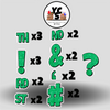 LUCKY GUY 23 Inch GLITTER PUNCTUATION ESSENTIALS