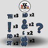 LUCKY GUY 23 Inch GLITTER PUNCTUATION ESSENTIALS